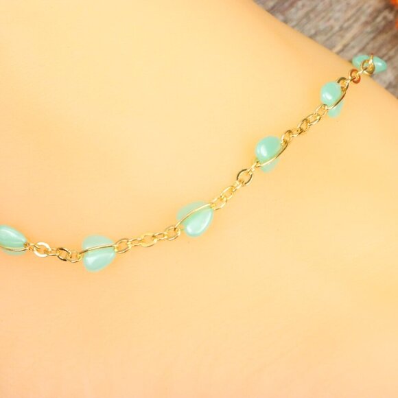 "Elegant Handmade Anklet – Delicate Jewelry for Women, MAR091190 - Picture 2 of 10